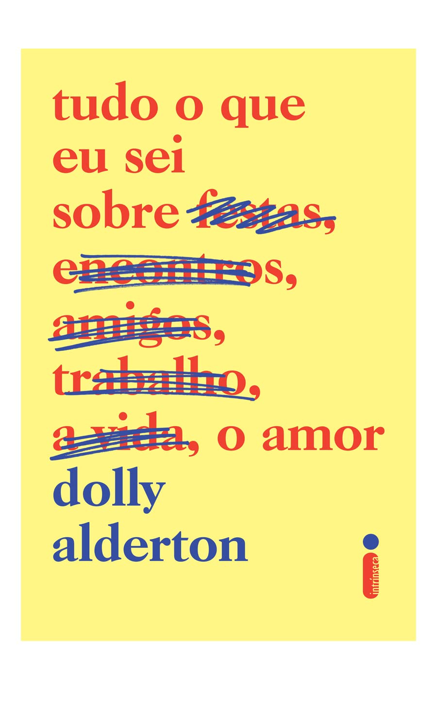capa do livro Tudo o que eu sei sobre o amor de Dolly Alderton mostrando humor e romance adulto