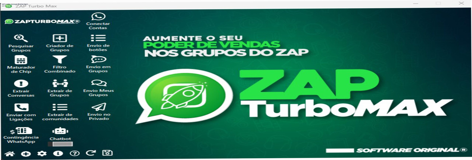 ZAPTurboMAX automatiza envios no WhatsApp com IA, evitando bloqueios e economizando tempo