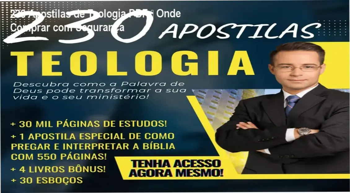 230 Apostilas de Teologia Danilo Moraes cupom desconto