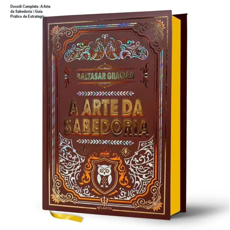 Capa dura elegante do livro A Arte da Sabedoria de Baltasar Gracián