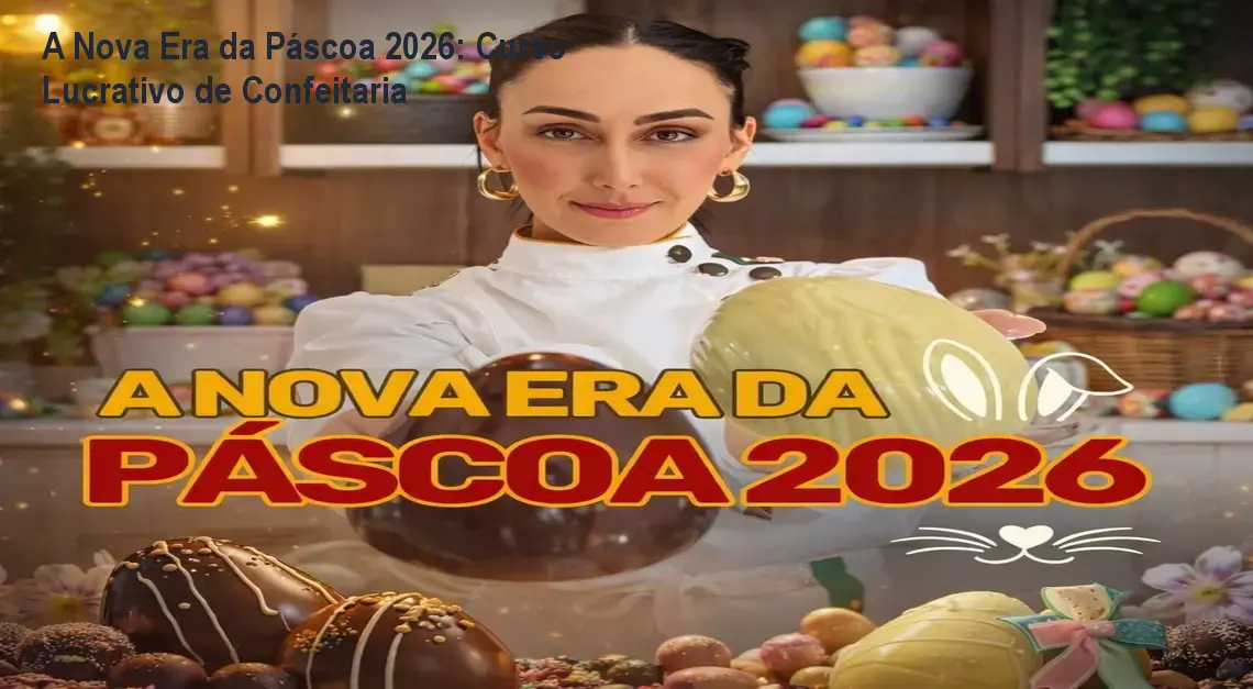 A Nova Era da Páscoa 2026: Curso Lucrativo de Confeitaria