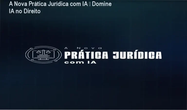 Captura de tela mostrando a página do curso A Nova Prática Jurídica com IA e informações da promoção oficial