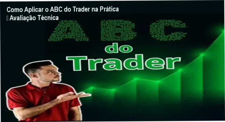 Visão geral do curso ABC do Trader mostrando gráficos e fluxo de mercado em prática