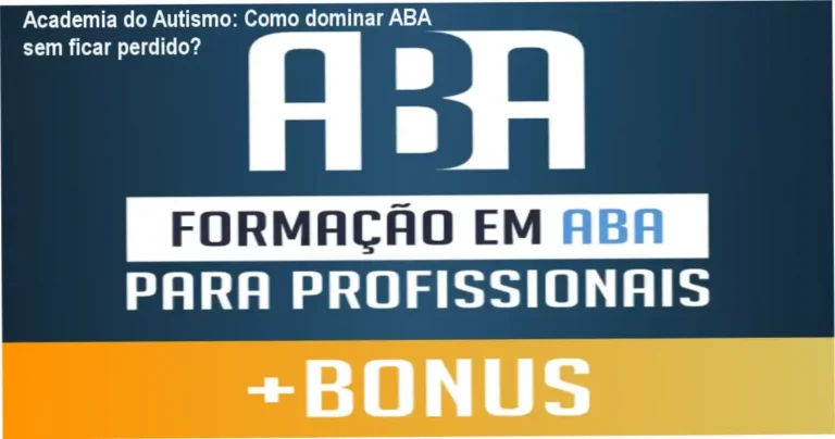 Imagem da Formação em ABA para Profissionais da Academia do Autismo, mostrando módulo prático e software SociAutism