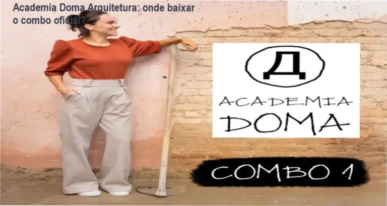 Tela do curso Academia Doma Arquitetura mostrando acesso ao conteúdo oficial