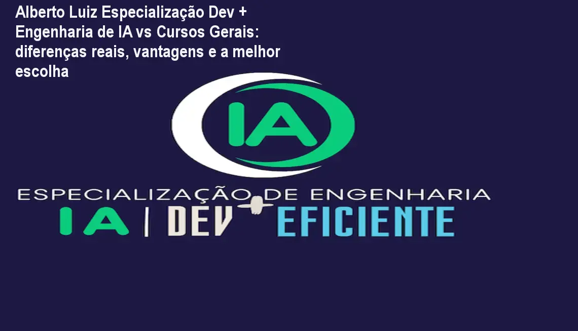 Aluno aplicando técnicas avançadas de IA aprendidas no curso Alberto Luiz Especialização Dev + Engenharia de IA