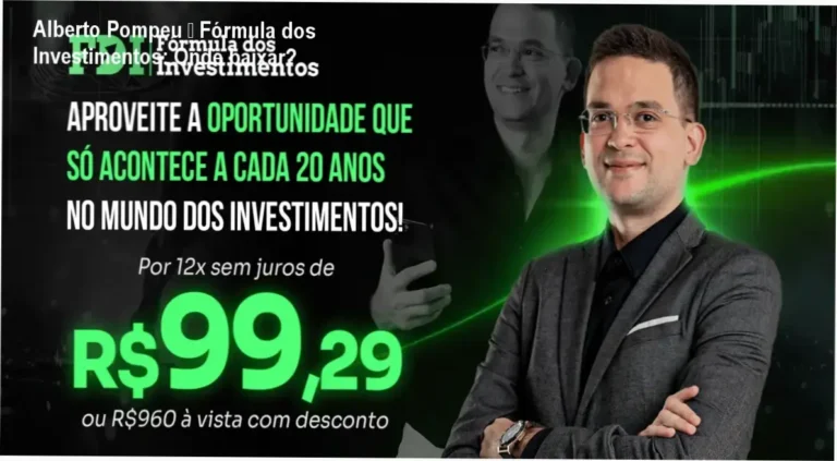 Tela mostrando acesso ao curso Fórmula dos Investimentos de Alberto Pompeu