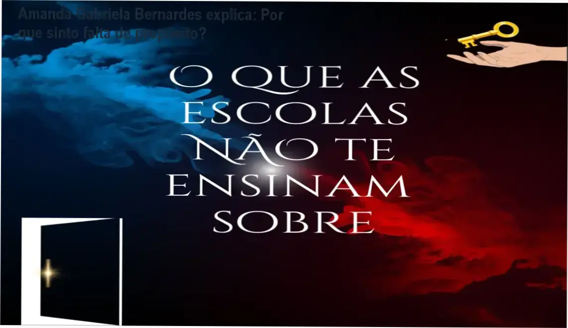 Amanda Gabriela Bernardes apresentando seu curso sobre o que as escolas não ensinam