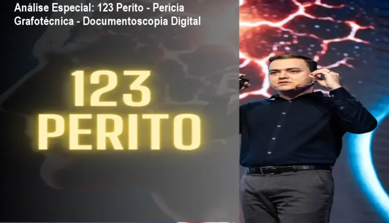 Capa informativa sobre o tema 123 Perito - Perícia Grafotécnica - Documentoscopia Digital