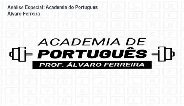 Capa informativa sobre o tema Academia do Portugues Álvaro Ferreira