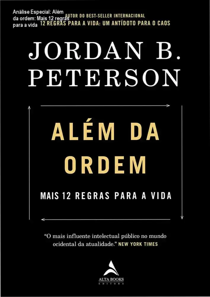 Capa informativa sobre o tema Além da ordem: Mais 12 regras para a vida