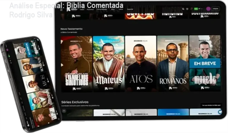 Capa informativa sobre o tema Bíblia Comentada Rodrigo Silva