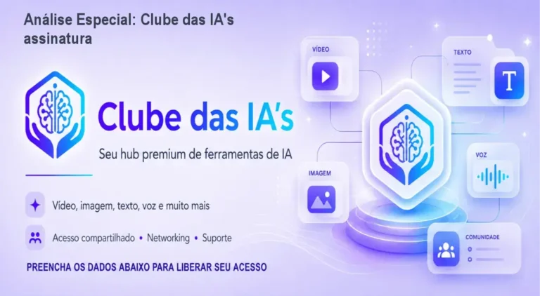 Capa informativa sobre o tema Clube das IA's assinatura