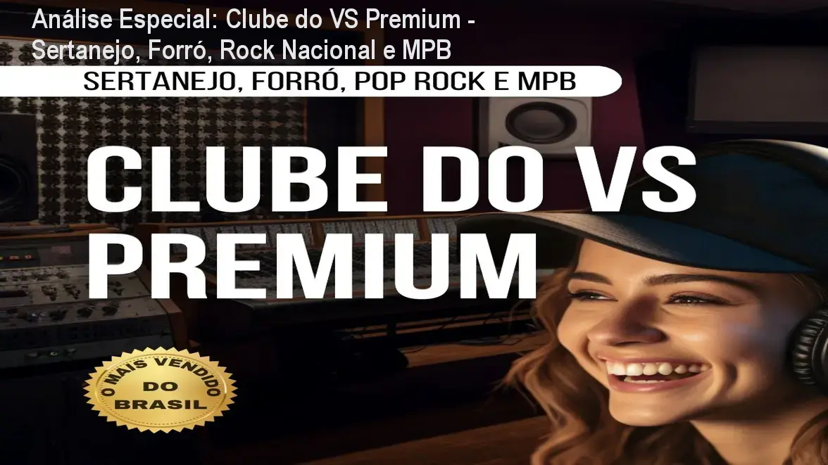 Capa informativa sobre o tema Clube do VS Premium - Sertanejo, Forró, Rock Nacional e MPB
