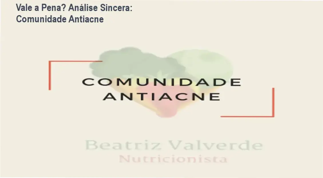 Capa informativa sobre o tema Comunidade Antiacne