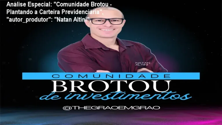 Capa informativa sobre o tema "Comunidade Brotou - Plantando a Carteira Previdenciária", "autor_produtor": "Natan Altini",