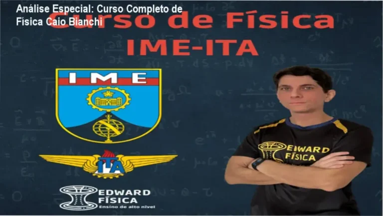 Capa informativa sobre o tema Curso Completo de Física Caio Bianchi