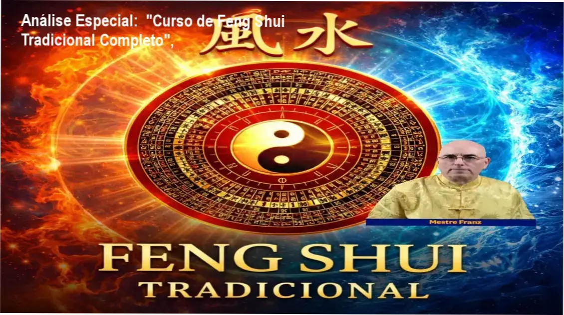 Capa informativa sobre o tema "Curso de Feng Shui Tradicional Completo",