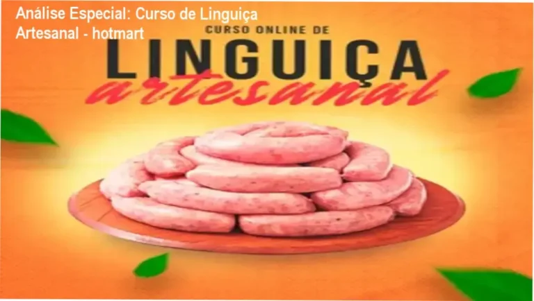 Capa informativa sobre o tema Curso de Linguiça Artesanal - hotmart