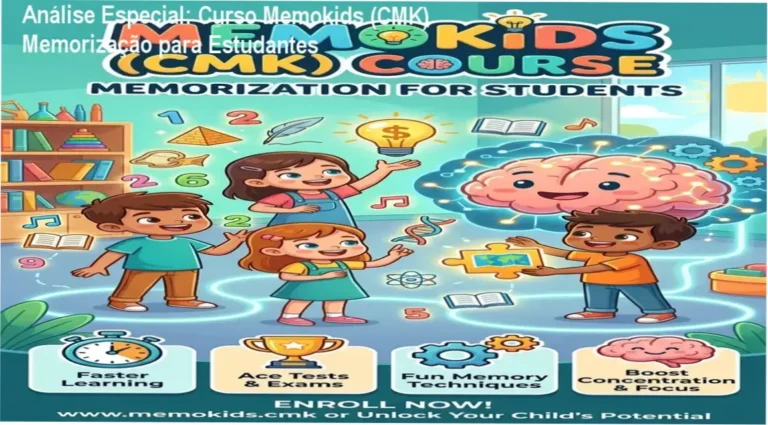 Capa informativa sobre o tema Curso Memokids (CMK) Memorização para Estudantes