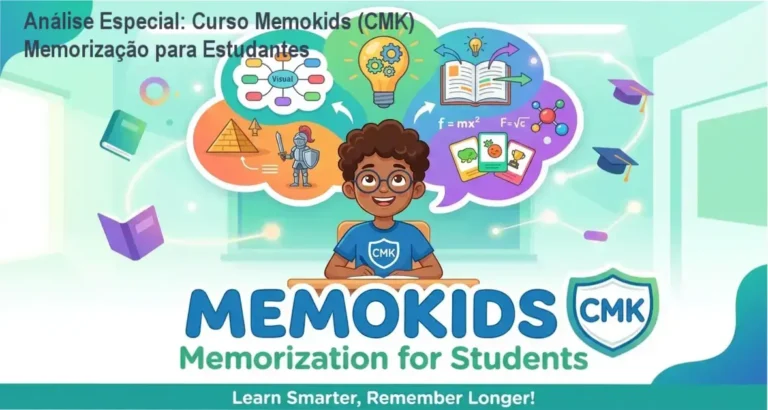 Capa informativa sobre o tema Curso Memokids (CMK) Memorização para Estudantes
