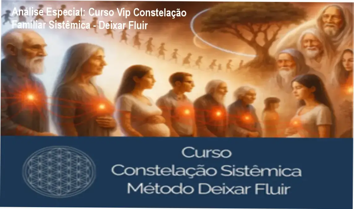 Capa informativa sobre o tema Curso Vip Constelação Familiar Sistêmica - Deixar Fluir