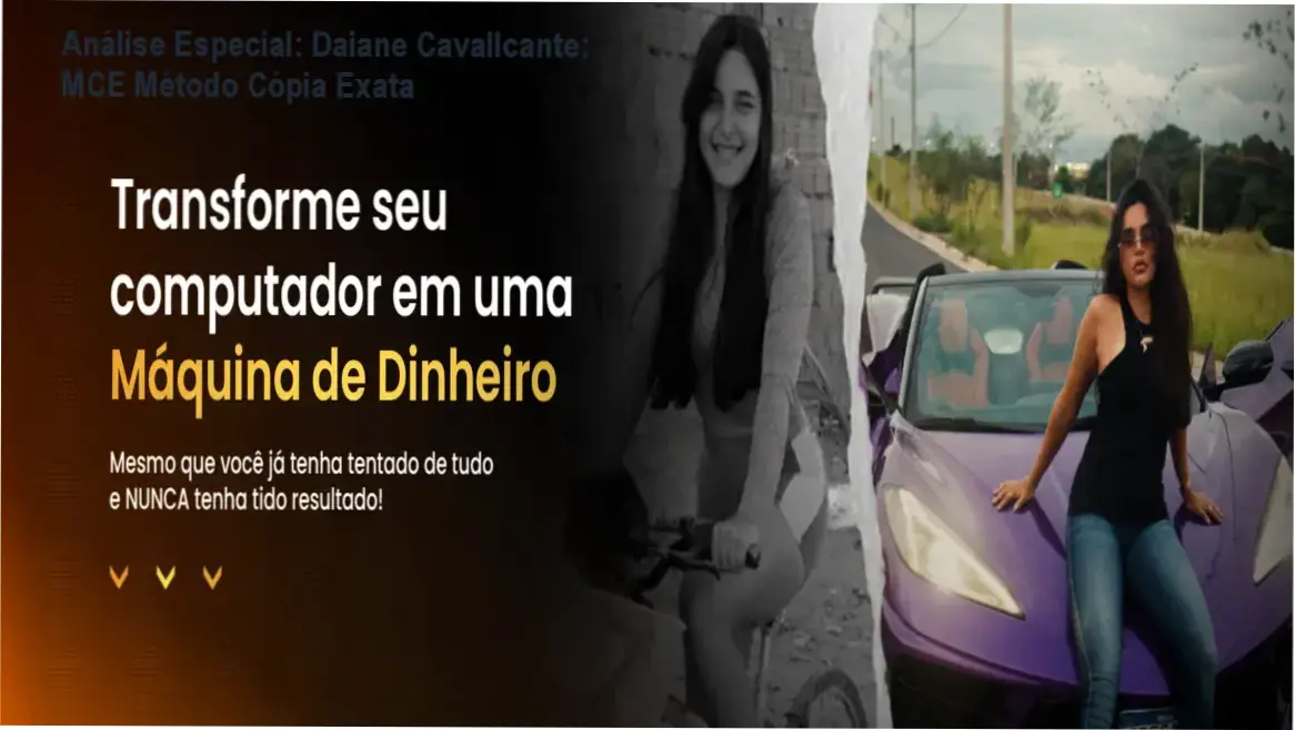 Capa informativa sobre o tema Daiane Cavallcante: MCE Método Cópia Exata