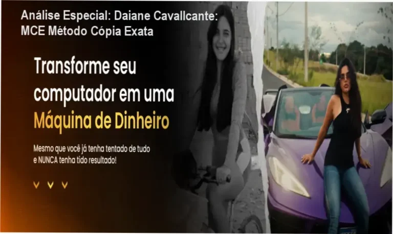 Capa informativa sobre o tema Daiane Cavallcante: MCE Método Cópia Exata