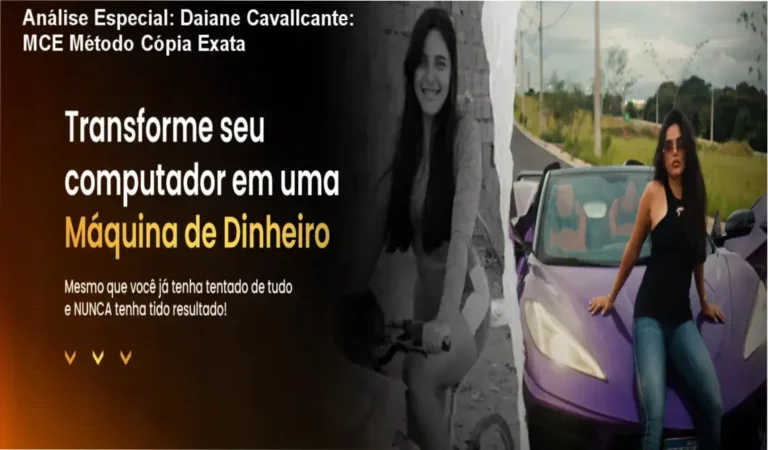 Capa informativa sobre o tema Daiane Cavallcante: MCE Método Cópia Exata