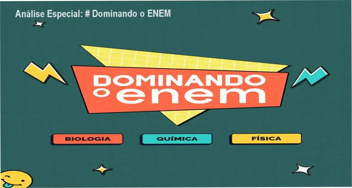 Capa informativa sobre o tema # Dominando o ENEM