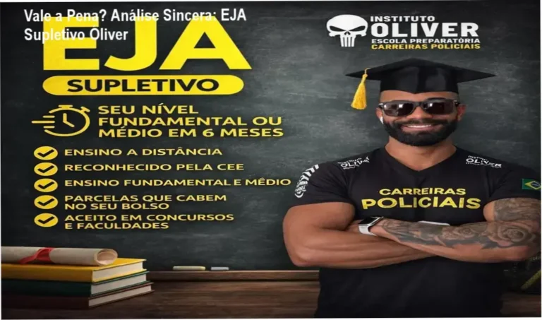 Capa informativa sobre o tema EJA Supletivo Óliver