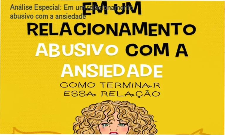 Capa informativa sobre o tema Em um relacionamento abusivo com a ansiedade
