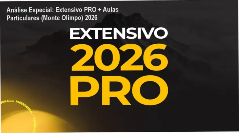 Capa informativa sobre o tema Extensivo PRO + Aulas Particulares (Monte Olimpo) 2026