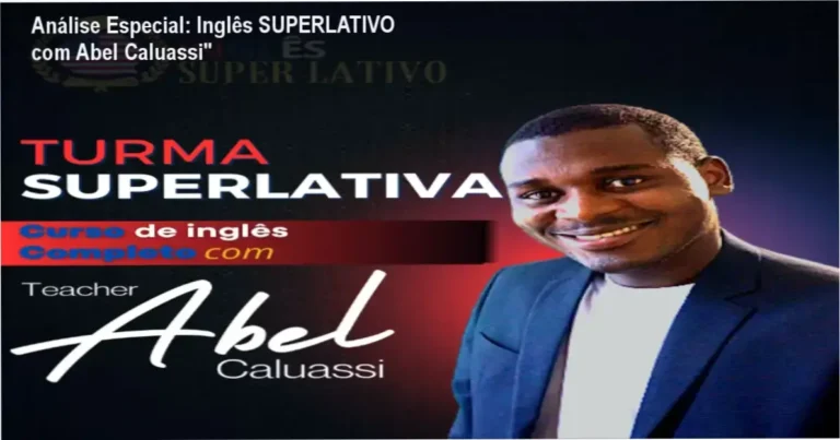 Capa informativa sobre o tema Inglês SUPERLATIVO com Abel Caluassi"