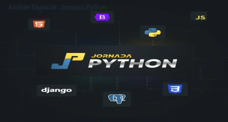 Capa informativa sobre o tema Jornada Python
