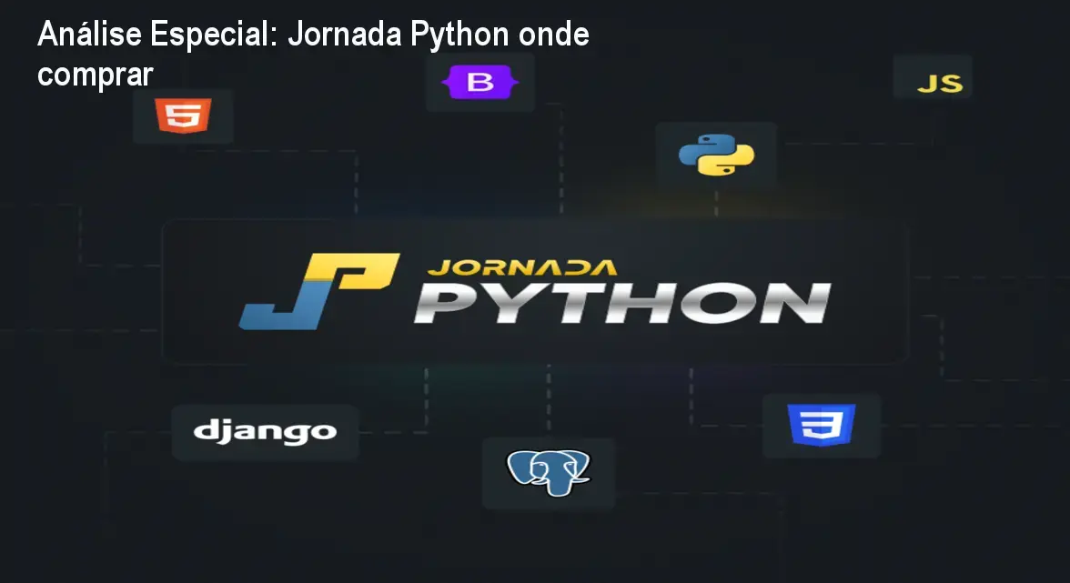 Capa informativa sobre o tema Jornada Python onde comprar