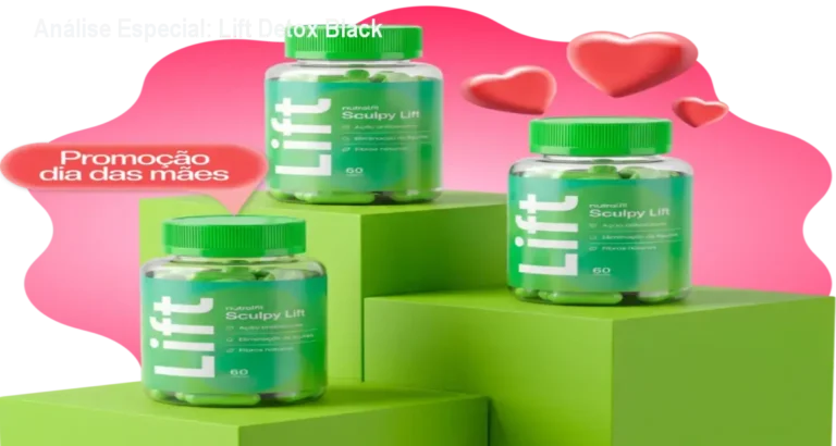 Capa informativa sobre o tema Lift Detox Black