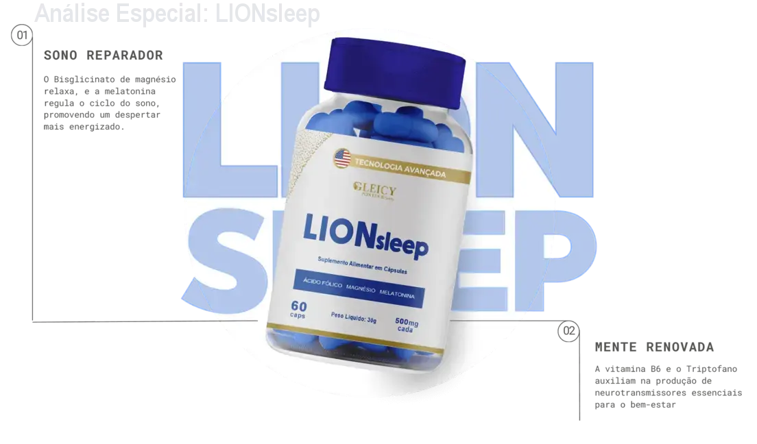 Capa informativa sobre o tema LIONsleep