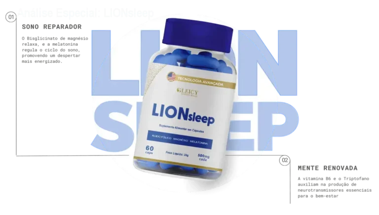 Capa informativa sobre o tema LIONsleep