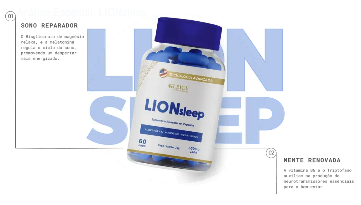 Capa informativa sobre o tema LIONsleep