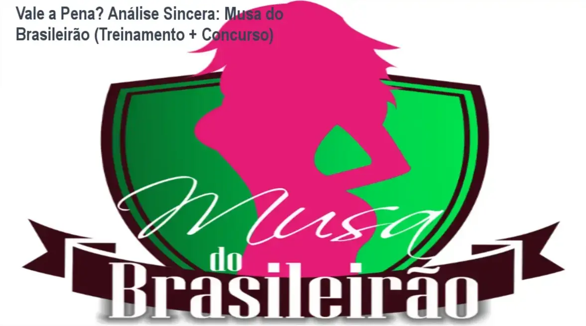 Capa informativa sobre o tema Musa do Brasileirão (Treinamento + Concurso)