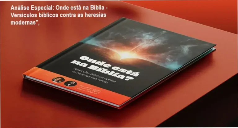 Capa informativa sobre o tema Onde está na Bíblia - Versículos bíblicos contra as heresias modernas",