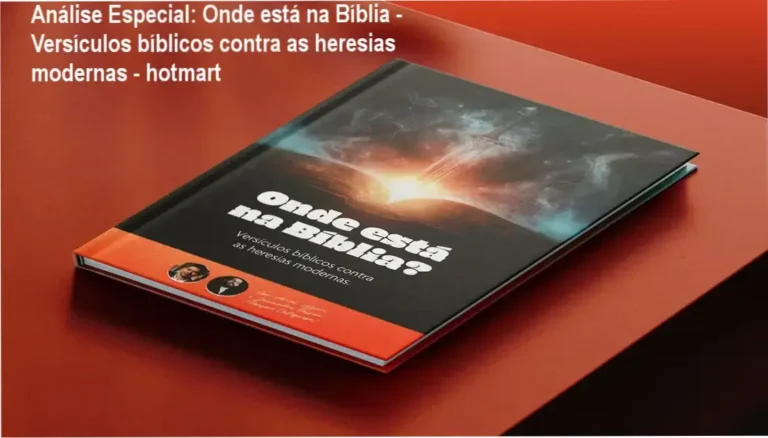 Capa informativa sobre o tema Onde está na Bíblia - Versículos bíblicos contra as heresias modernas - hotmart