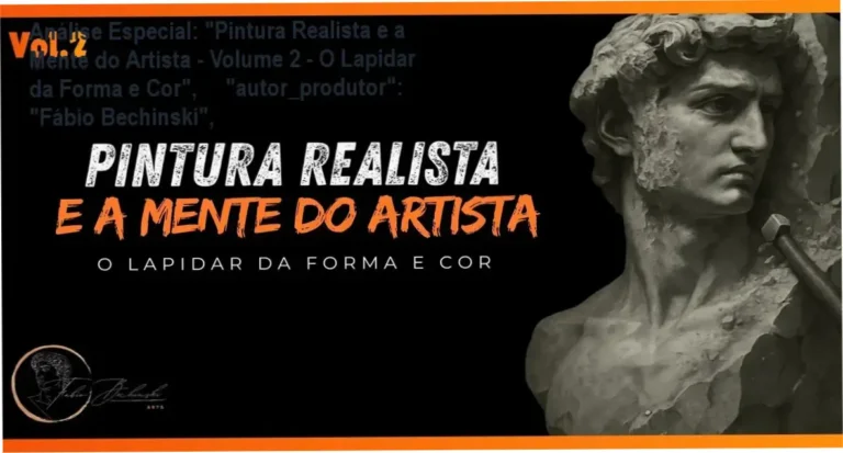 Capa informativa sobre o tema "Pintura Realista e a Mente do Artista - Volume 2 - O Lapidar da Forma e Cor", "autor_produtor": "Fábio Bechinski",