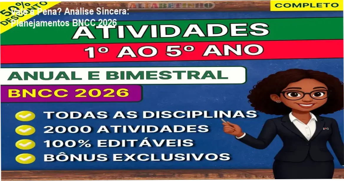 Capa informativa sobre o tema Planejamentos BNCC 2026