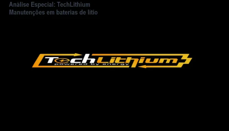 Capa informativa sobre o tema TechLithium Manutenções em baterias de lítio