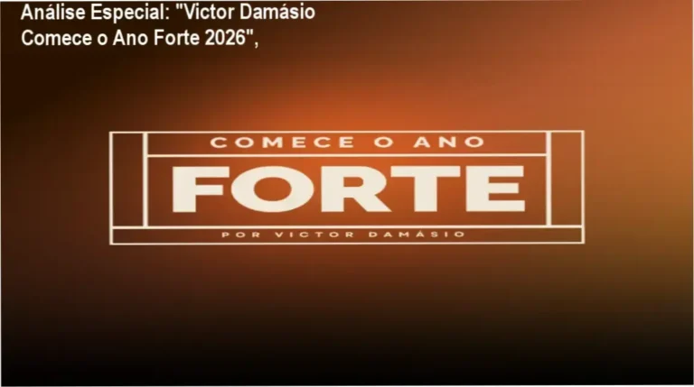 Capa informativa sobre o tema "Victor Damásio Comece o Ano Forte 2026",