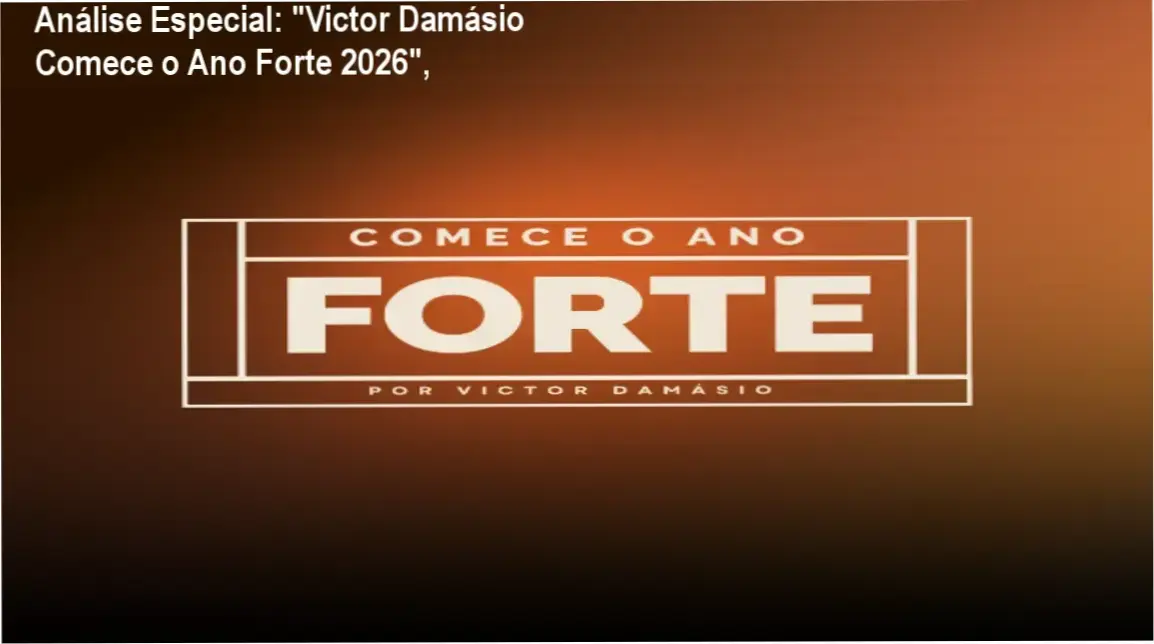 Capa informativa sobre o tema "Victor Damásio Comece o Ano Forte 2026",
