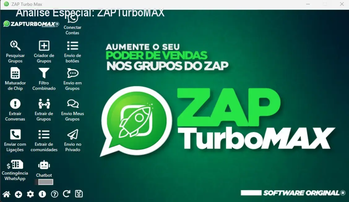Capa informativa sobre o tema ZAPTurboMAX
