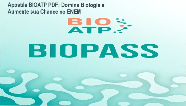 Capa da Apostila BIOATP PDF mostrando método D3R e simulados espelho ENEM